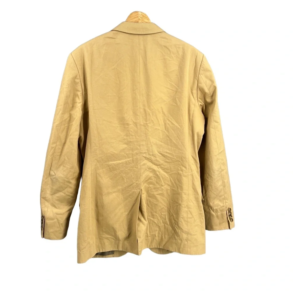 J.Crew Ludlow Blazer‎ Jacket Tan Two Button Notched Lapel Cotton Size 38R
